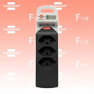 Brennenstuhl cleverLINE Abzweigstecker 3+1 fach schwarz, drehbar bis 300°